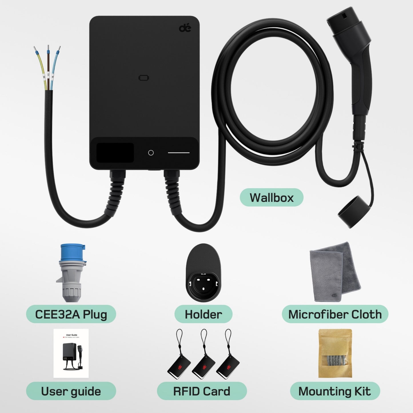 dé Wallbox Home | Type 2 Kabel & App-besturing