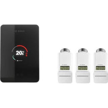 “Bosch EasyControl thermostaat set zwart met radiatorkranen”