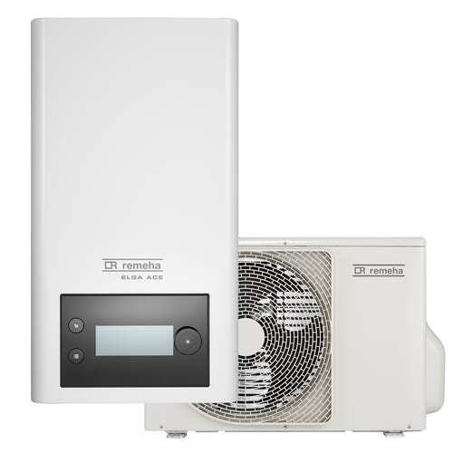 “Remeha Elga Ace H hybride warmtepompset 4 kW met binnen- en buitenunit”