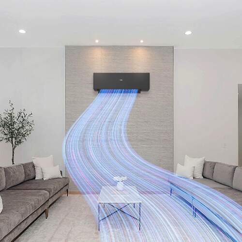 Haier Expert Wandairco Mat Zwart – Slim, Stijlvol & Energiezuinig