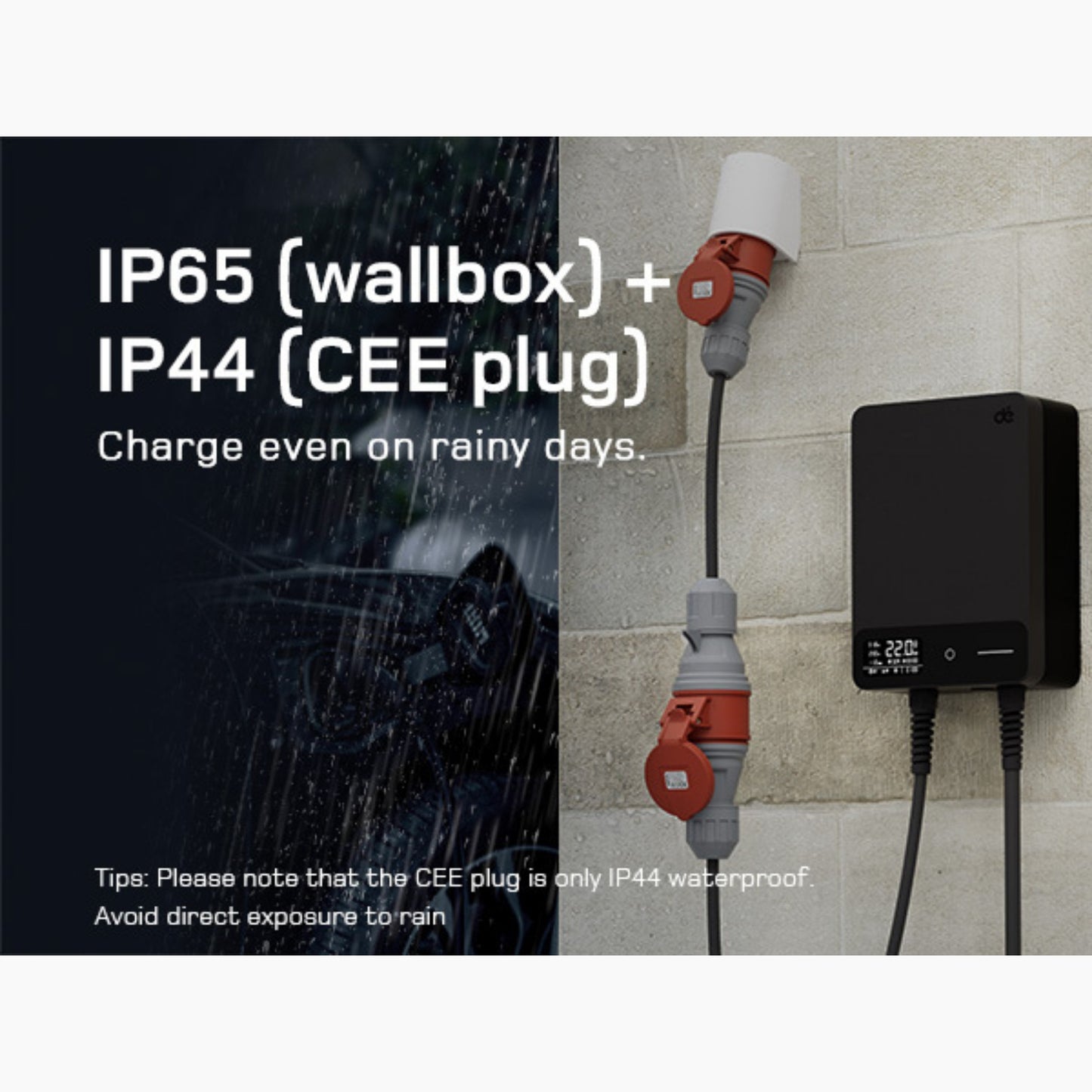 dé Wallbox Home |  Type 2 Kabel & App-besturing