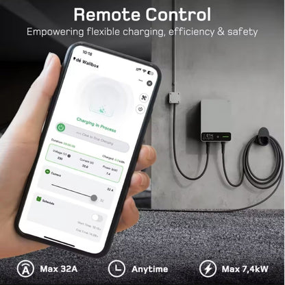 dé Wallbox Home |  Type 2 Kabel & App-besturing