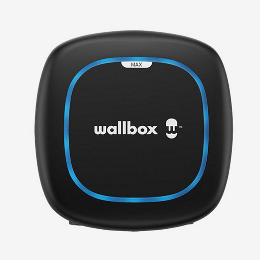 Wallbox Pulsar Max laadpaal met vaste 5 m Type 2 kabel – zwart design