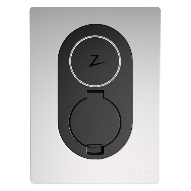 Detail van de Zaptec Go met Type 2 socket