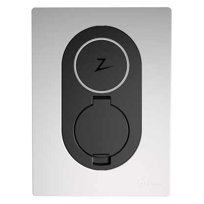 Detail van de Zaptec Go met Type 2 socket