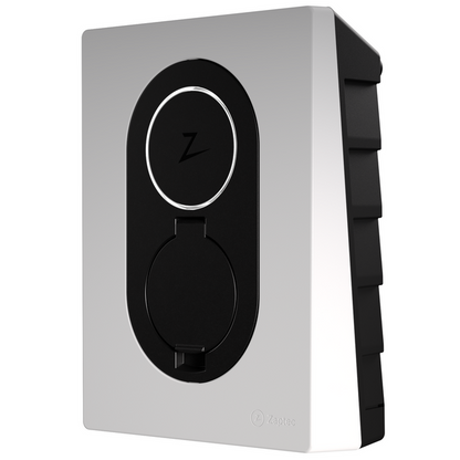 Detail van de Zaptec Go met Type 2 socket
